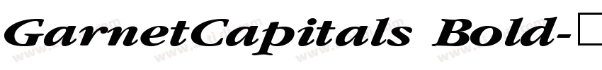 GarnetCapitals Bold字体转换